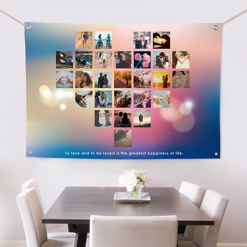 Customized photo hanging cloth - Posters - Other Materials Pink