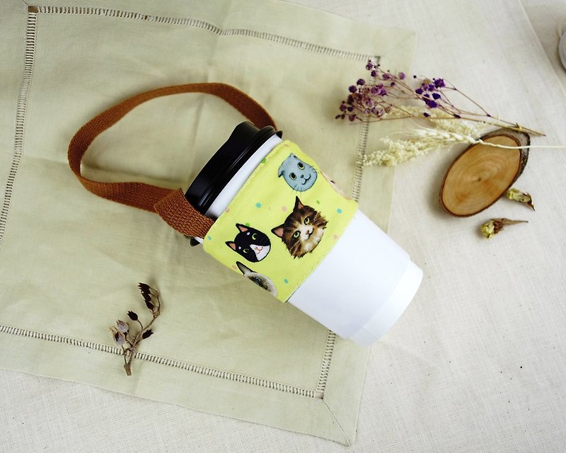 Double-layer beverage bag-cat cat collection - Beverage Holders & Bags - Polyester Multicolor