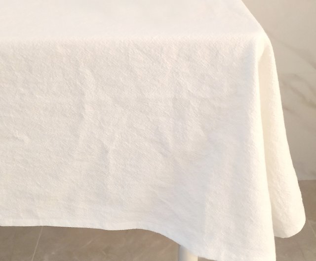 シンプルな白い綿のテーブルクロス テーブルマット ドイリー - ショップ lemonccc ランチョンマット - Pinkoi