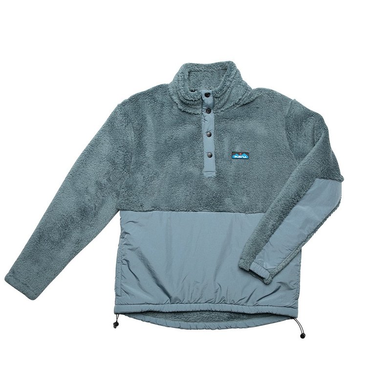 KAVU BALSA PULLOVER - สเวตเตอร์ผู้ชาย - ไฟเบอร์อื่นๆ สีเขียว