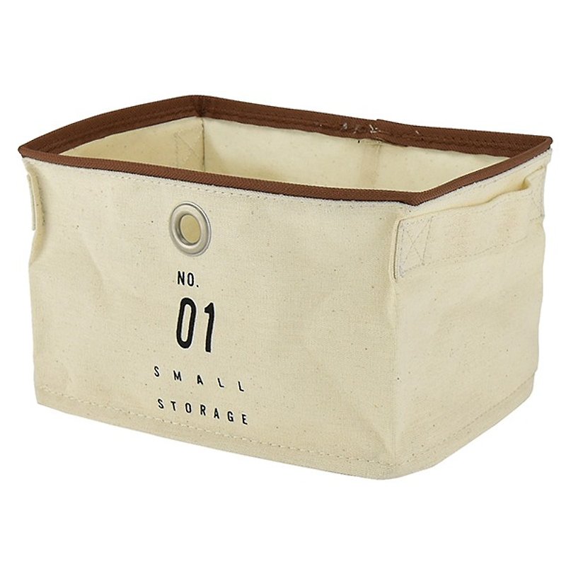Basic Number - Small pouch (white) - กล่องเก็บของ - ผ้าฝ้าย/ผ้าลินิน ขาว
