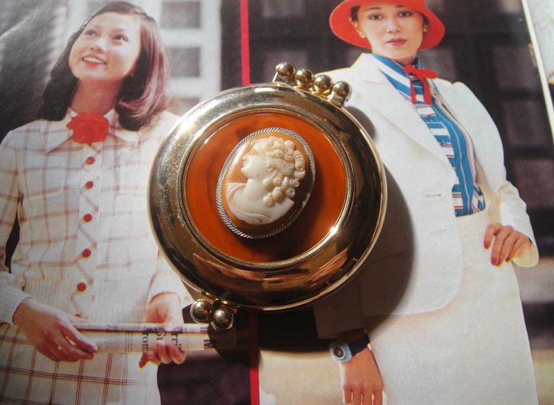 【老時光 OLD-TIME】早期二手義大利製隨身鏡盒 - 擺飾/家飾品 - 其他材質 