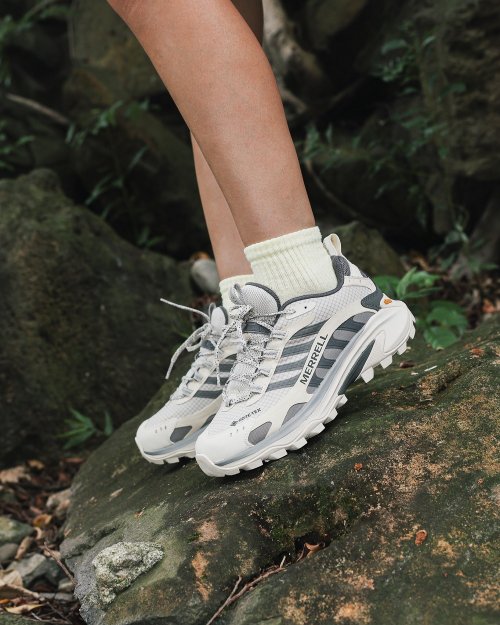 米蘭皮鞋Milano MERRELL MOAB SPEED 2 GORE-TEX防水登山健行鞋 女鞋-灰白色