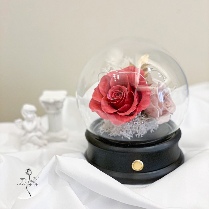 Dark Scented Sleeve Glass Flower Ball Bluetooth Speaker - Dried Flowers & Bouquets - Plants & Flowers 