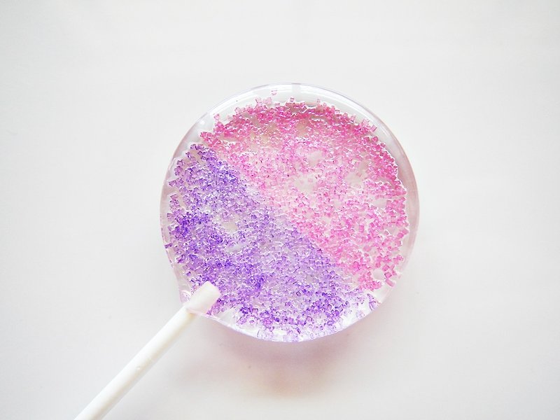 漸層棒棒糖-魔幻粉紫 (5支/盒) - 零食/點心 - 新鮮食材 紫色