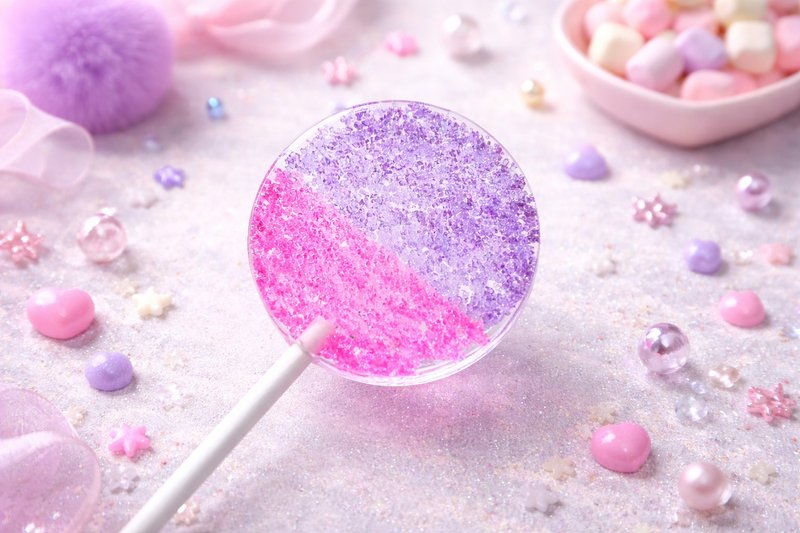 Ombre Lollipop - Pink-Purple Whisper - Snacks - Fresh Ingredients Purple