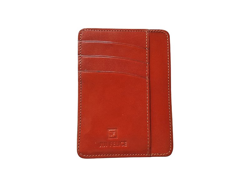 Card holder / Jotter - Card Holders & Cases - Genuine Leather Orange