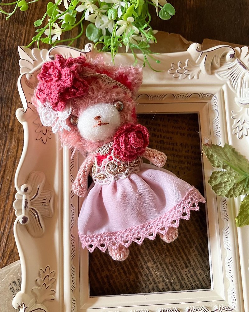 Amigurumi Mini Doll [Gemstone of the Season] Ruby - Stuffed Dolls & Figurines - Cotton & Hemp Red