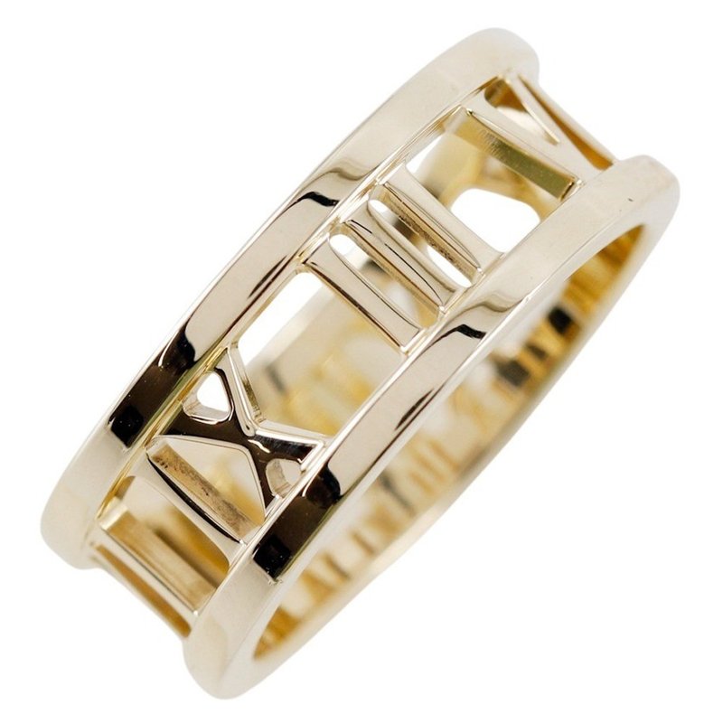 【日本直送】ティファニー TIFFANY&Co. アトラス オープン 10号 リング・指輪 K18YG 約5.2g レディース【中古】 - 戒指 - 貴金屬 金色