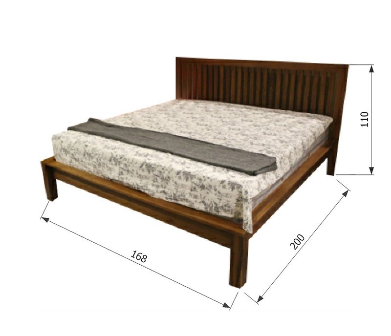 Grace Bed Double 5尺(床框) - 其他家具 - 木頭 