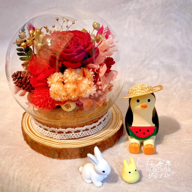 Cork-stoppered glass bouquet (small) - ของวางตกแต่ง - พืช/ดอกไม้ หลากหลายสี