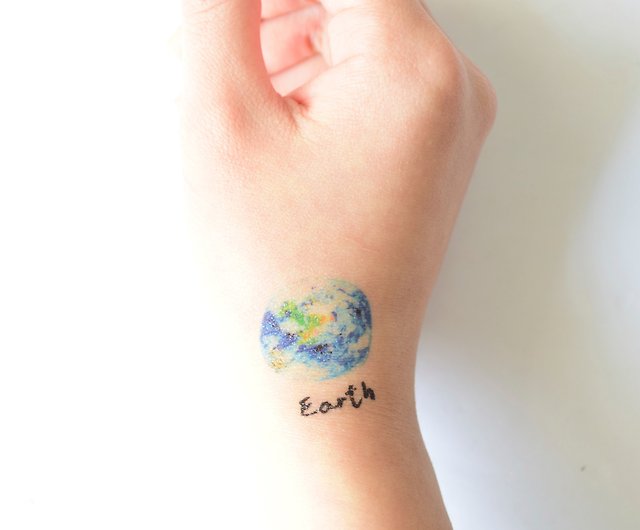 Small Tattoo Earth Balloon  Best Tattoo Ideas Gallery