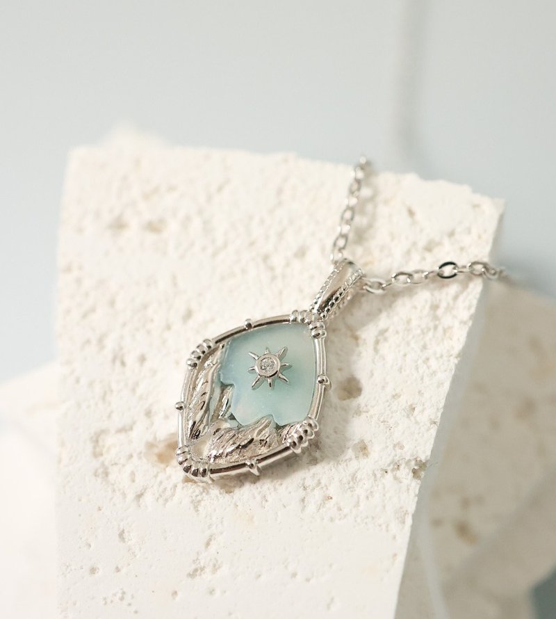 Luminous Journey silver necklace - สร้อยคอ - เงินแท้ สีเงิน