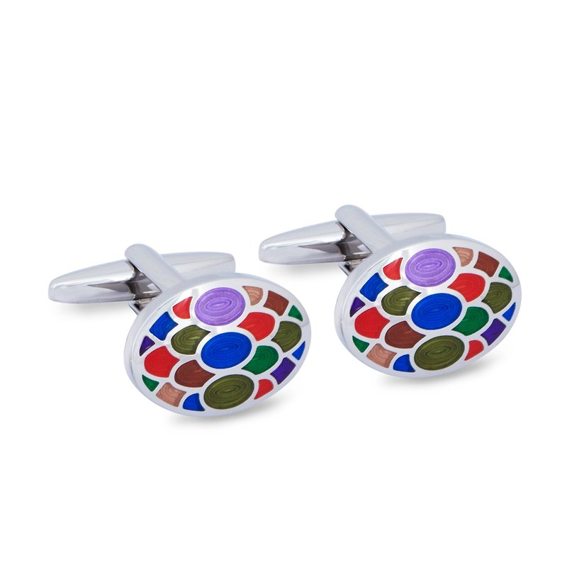 Colourful Pop Cufflinks - Cuff Links - Other Metals Multicolor