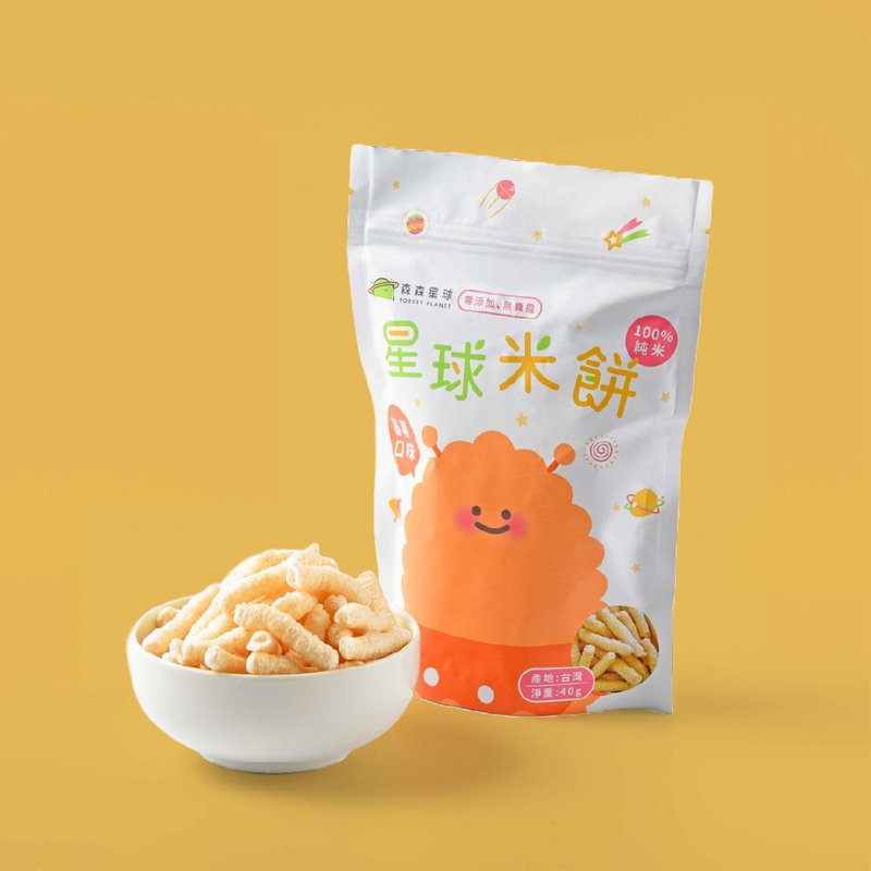 【Forest Pasta】Planet Rice Cake-Sweet Potato Flavor - Snacks - Fresh Ingredients Orange