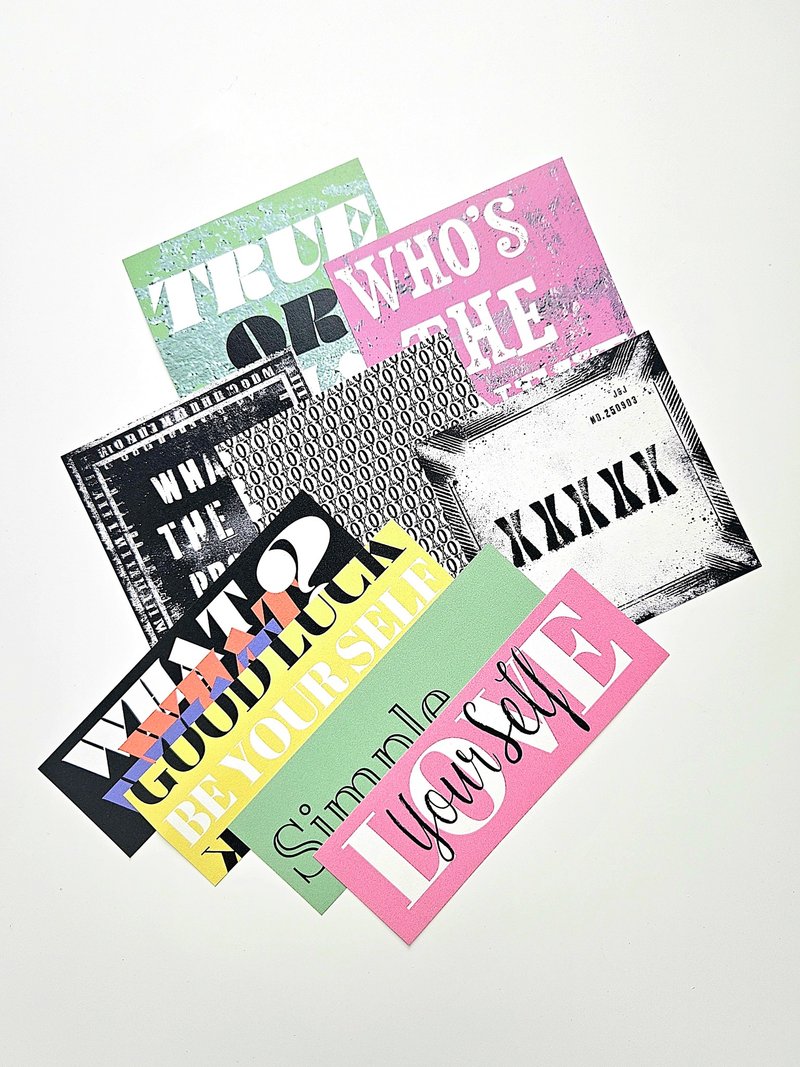 Point Deco Lettering Paper - 貼紙 - 紙 