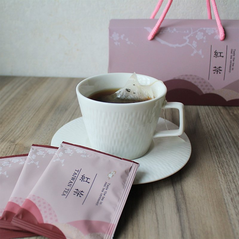 Taiwan Sun Moon Lake Black Tea Bags | Original Leaf Tea Bags | Great Gifts | Office Tea Bags - ชา - วัสดุอื่นๆ สีแดง