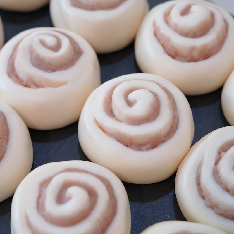 Maki Mantou, taro mash and fresh milk steamed bun rolls 6pcs - อื่นๆ - วัสดุอื่นๆ 