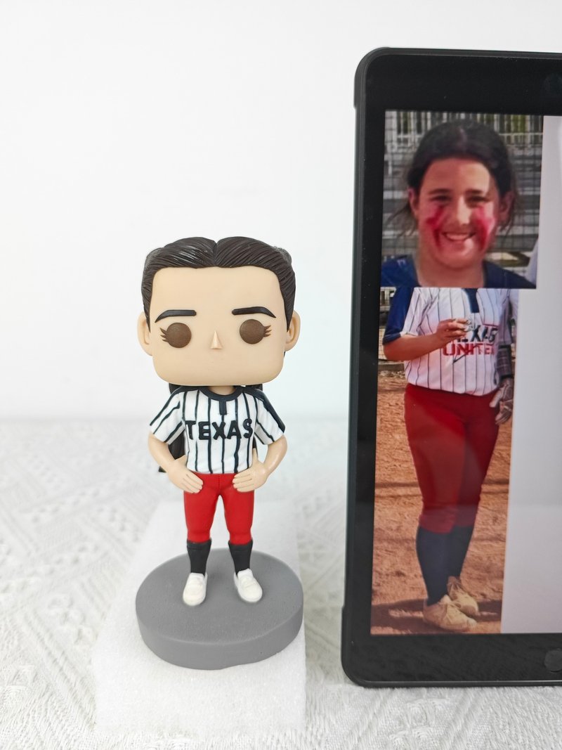 【客製化3D人像公仔】訂製手工Funko Pop男生朋友老公生日禮物 - 公仔/玩偶 - 黏土 多色