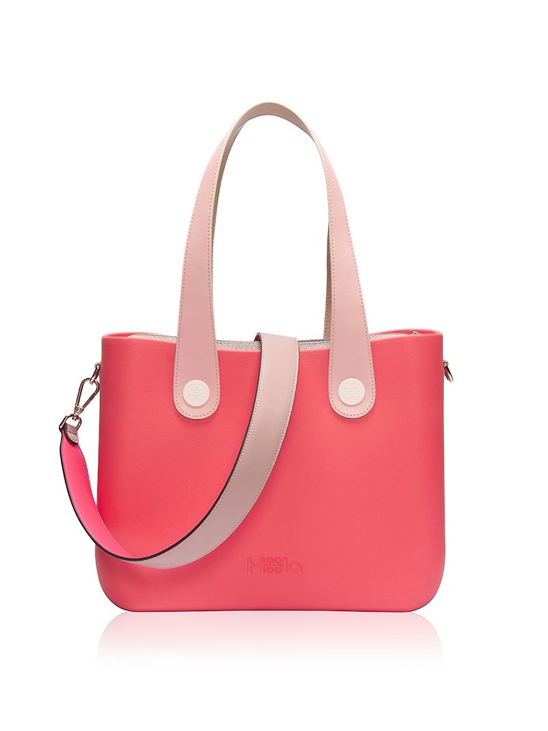 Alma Tote Bag Pink Punch Lightweight Water Repellent 2way Bag AlmaPP0005 - Handbags & Totes - Waterproof Material Pink