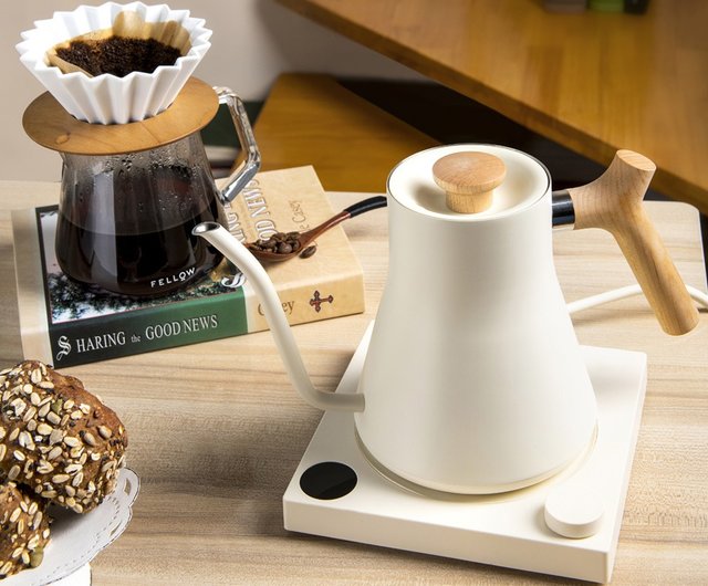 Fellow Stagg EKG Electric Pour-Over Kettle Cream + Maple