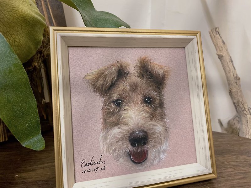 Customized hand-painted pet painting/color pencil drawing/face-like painting - Customized Portraits - Paper 