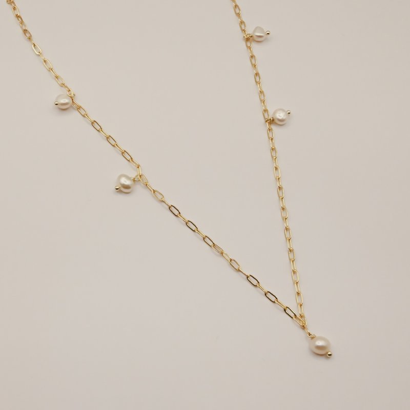 Charm | Trenta 002 - Necklaces - Pearl Gold