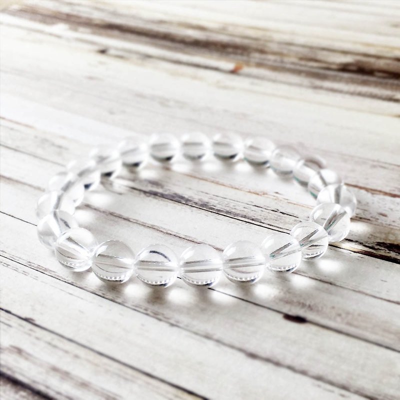 | Classic Series | White Crystal (Bracelet x Bracelet x Handmade x Customized.) - Bracelets - Gemstone White