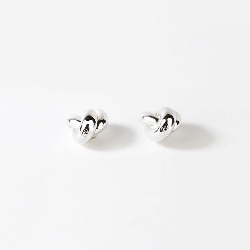Knot I Earring - ต่างหู - เงินแท้ 