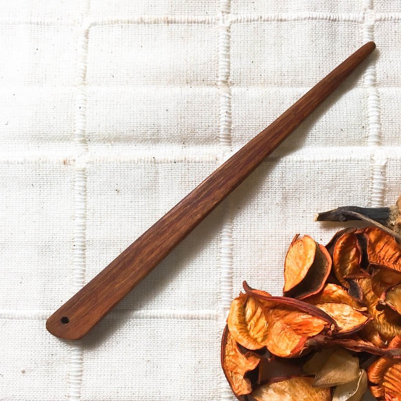 Plain wooden handmade hairpin-rosewood - เครื่องประดับผม - ไม้ 