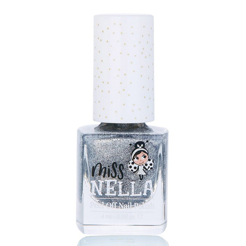 British [Miss NELLA] Water-based removable safe nail polish for children - Meteor Galaxy MN40 - Nail Polish & Acrylic Nails - Other Materials Transparent