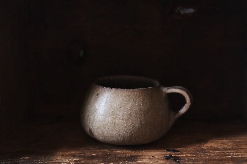 Hope _ brown cup - แก้ว - ดินเผา สีนำ้ตาล