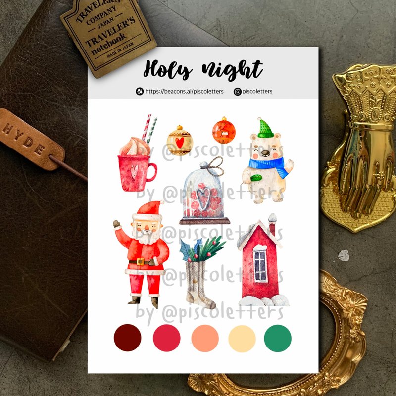 Holy Night Sticker Sheet - 貼紙 - 紙 