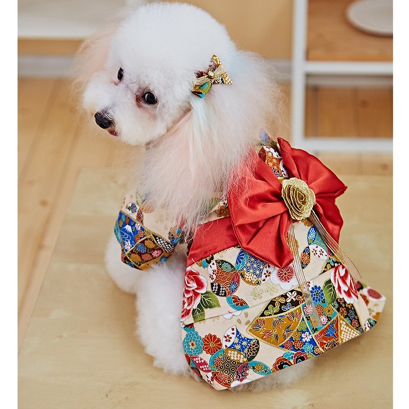Pet clothes Yukata kimono - Clothing & Accessories - Cotton & Hemp Multicolor