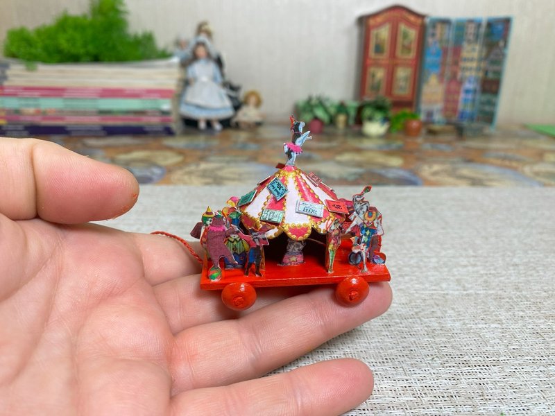 Tutorial. Puppet circus. 1:12.Dollhouse miniature. - 其他數位設計 - 其他材質 
