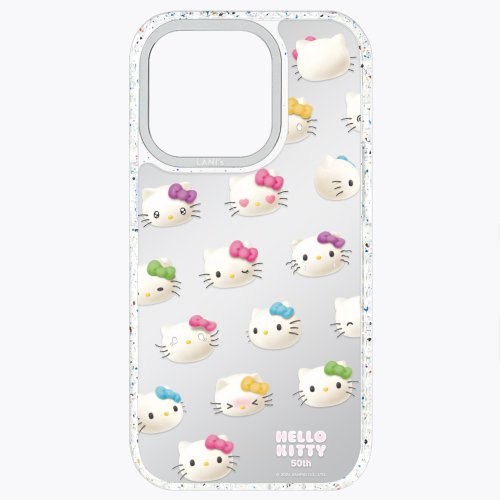 LANI's 風格防摔手機殼 HelloKitty 50週年-鏡面側臉彩 磁吸版 透彩框 iPhone 15 14 13