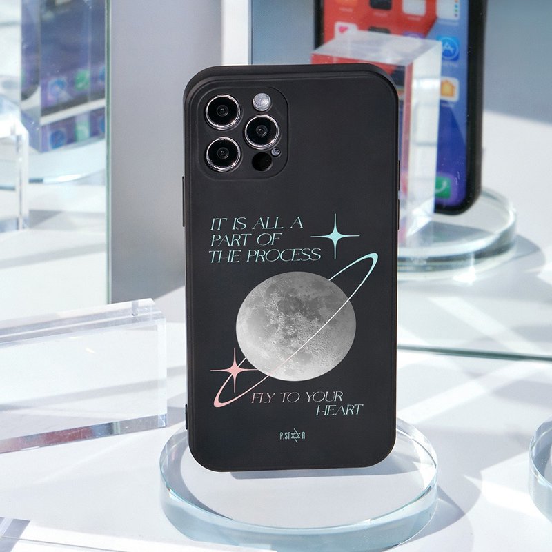 P.STAR Moon Over You純色矽膠iPhone手機殼 - 手機殼/手機套 - 矽膠 黑色