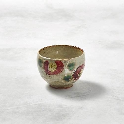 有種創意 日本食器 日本美濃燒 - 手感和風茶杯 - 山茶花