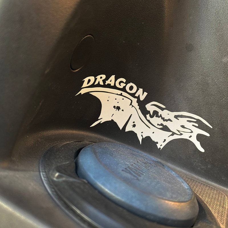 DRAGON 龍 汽車/重機/機車貼紙 反光貼紙 高亮度防水耐曬 - 貼紙 - 防水材質 