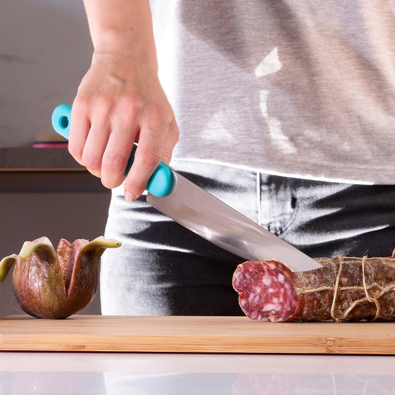Italian trebonn Salami Knife meat cleaver-18cm - มีด - สแตนเลส 