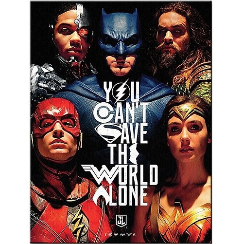 Dope 私貨 【正義聯盟】You Cant Save The World Alone 60X80 無框畫