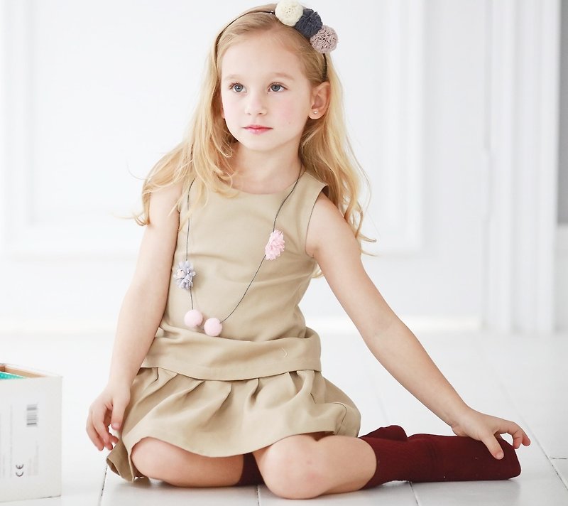 Elegant sleeveless dress (infant/toddler/girl) - อื่นๆ - เส้นใยสังเคราะห์ 