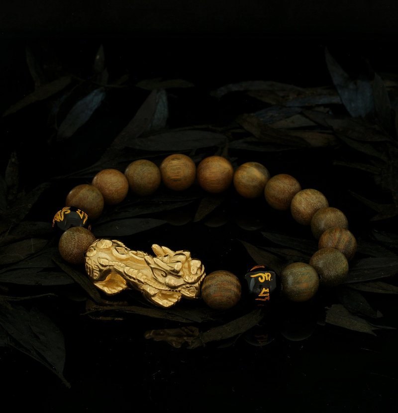 Wood Beads 10mm bracelet - สร้อยข้อมือ - ไม้ 