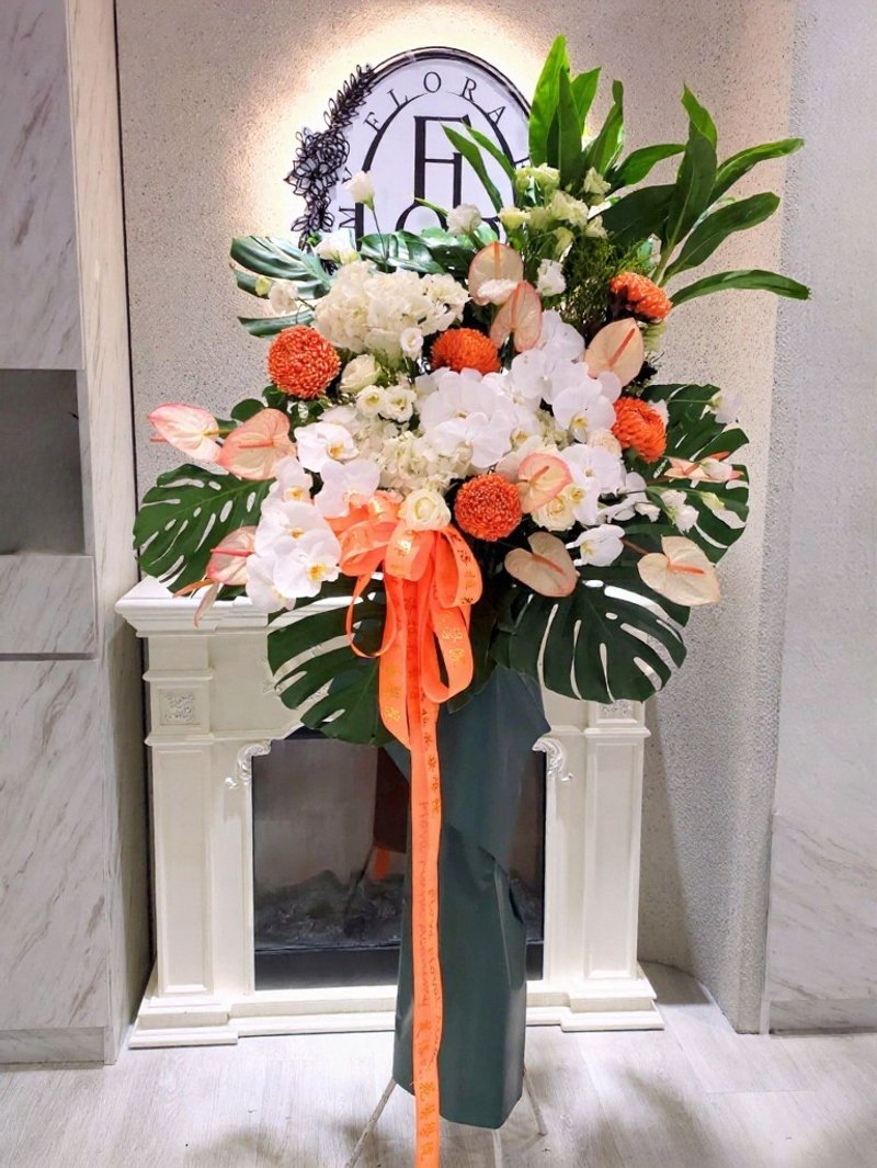 追思花籃 - 盆栽/植栽 - 植物．花 橘色