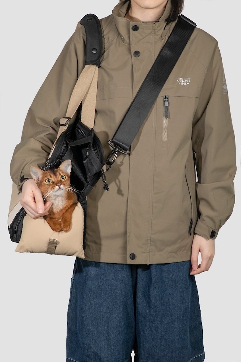 【HiDREAM】ペットのお出かけバッグ ポータブル ショルダー 通気性 軽量 キャンバスバッグ (複数色) - キャリーバッグ - ナイロン 多色
