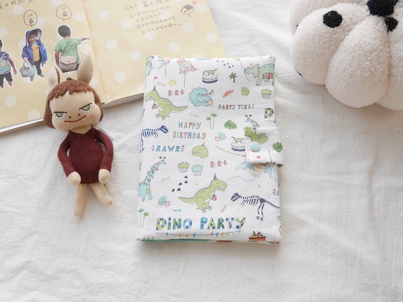 Baby Handbook Cover Mother Handbook Cover Book Cover Party Dinosaur - Other - Cotton & Hemp Green