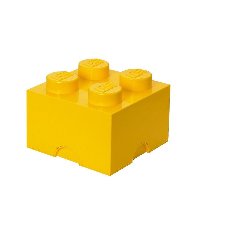 ルームコペンハーゲン LEGO 4凸収納ボックス-イエロー (40031732) 卒業祝い - 収納用品 - その他の素材 