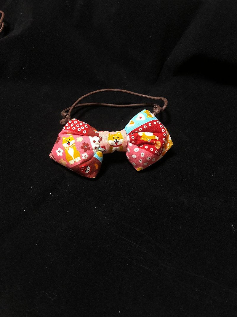 Shiba pattern bow tie - อื่นๆ - ผ้าฝ้าย/ผ้าลินิน หลากหลายสี