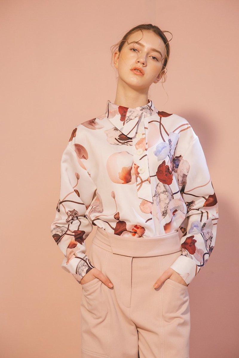 Poppy half cardigan - Women's Tops - Other Man-Made Fibers Multicolor