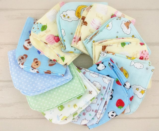 スタイ&ミニハンカチセット ③  ♡  ハンドメイド スタイ&ミニハンカチセット ③ ♡ ハンドメイド